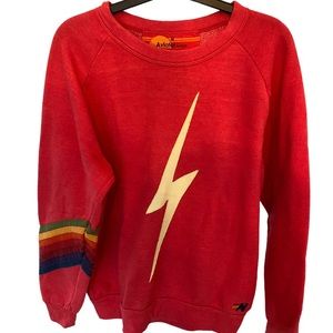 Aviator Nation Chevron Bolt Crew Sweatshirt